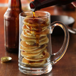 beer and bacon mancakes