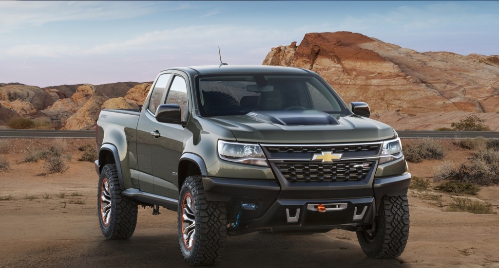 Chevrolet Colorado ZR2 Concept, featuring the 2.8L Duramax Turbo Diesel.  Taking off-roading to the next level.